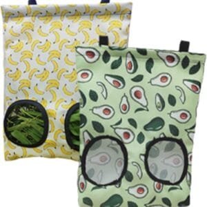 EIHI 2 Pcs Bolsas de Henera para Conejos, Conejos Accesorios,Oxbow Conejo,Bolsa de Heno de Conejo Heno Comedero Heno Conejillo de Indias Estantes de Almacenamiento