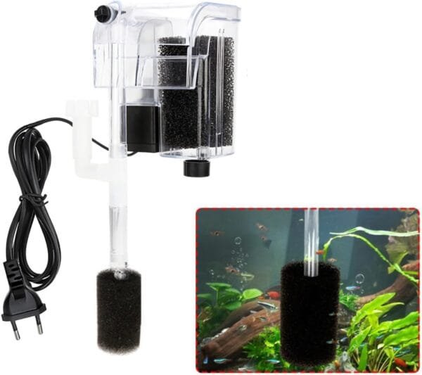Filtro externo 3 en 1 para acuario, bomba de oxígeno, filtro de agua para peceras pequeñas