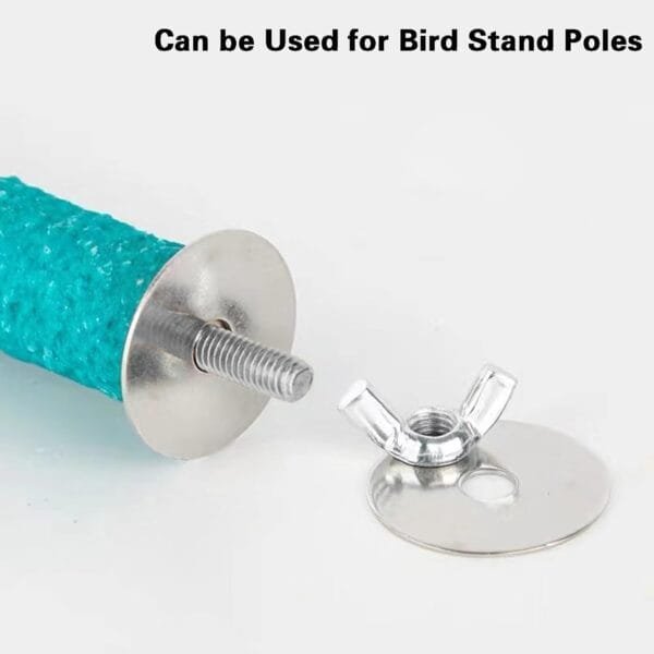 JVHLOV Juego de 5 Tornillos de Acero Inoxidable para Montaje de Barras de Asiento, 5 Piezas Perca de Pájaro, para Accesorios de Percha de Jaula de Pájaros para Loros - Image 4