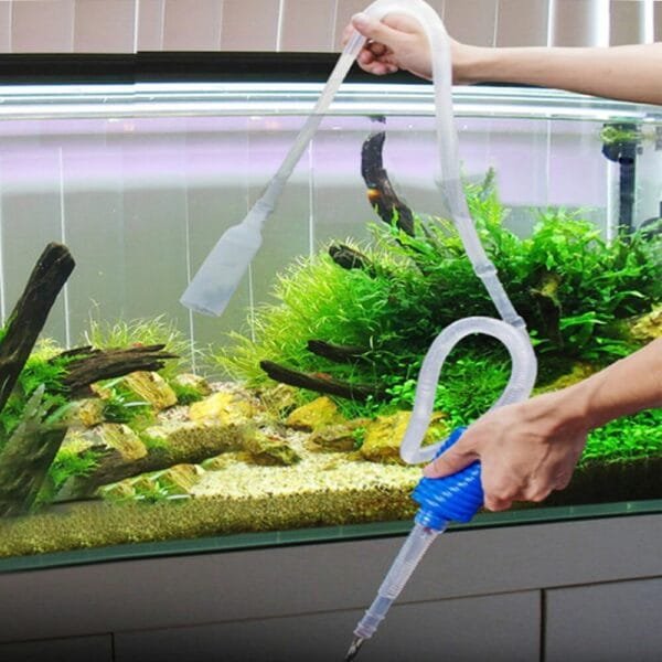 Geoyien Limpiafondos Acuario, Limpieza Acuario, Sifonador Acuario, Kit de Limpieza de Acuarios y Peceras, Sifón y 5 Herramientas de Limpieza, Fácil de Desmontar, para Cambios de Agua y Limpieza - Image 5