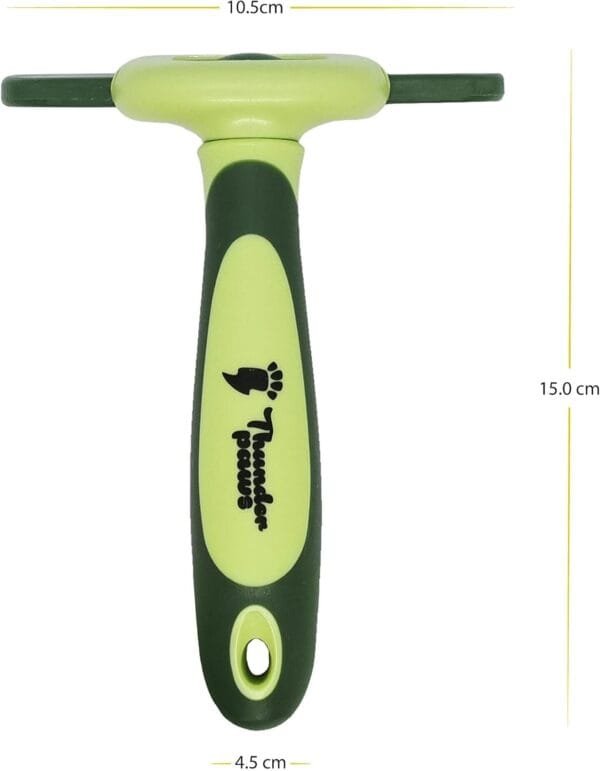 Thunderpaws Peine Profesional para Mascotas, Herramienta de Cuidado para Perros, D-Shedz para Razas de Perros, Gatos con Pelo Corto o Largo, Pequeño, Mediano y Grande (Verde) - Image 8