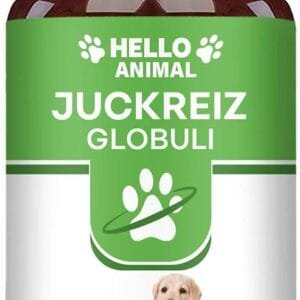Globuli para perros y gatos con irritación de la piel, cuida la piel y el pelo en piojos, pulgas y ácaros – informado con flores de Bach.