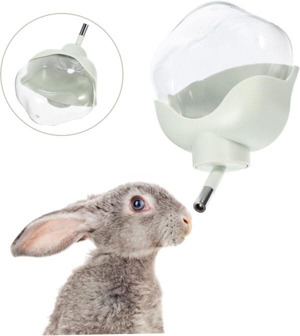 Yardwe 4 Piezas Botella De Agua De Hámster Alimentador De Agua para Hámster Alimentador Automático Jaula De Conejo Comedero para Conejitos Bebedero para Hamster Tetera Light Green Páginas - Image 4