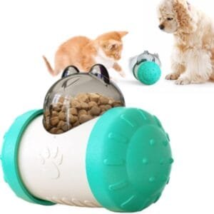 Comida para Perros Ball, Alimentador de Comida Perros Juguete, dispensador Comida Perros, Juguete Interactivo para Gatos y Perros, Comida Lenta Juguete para Perro, Entrenamiento de Gatos y Perros IQ