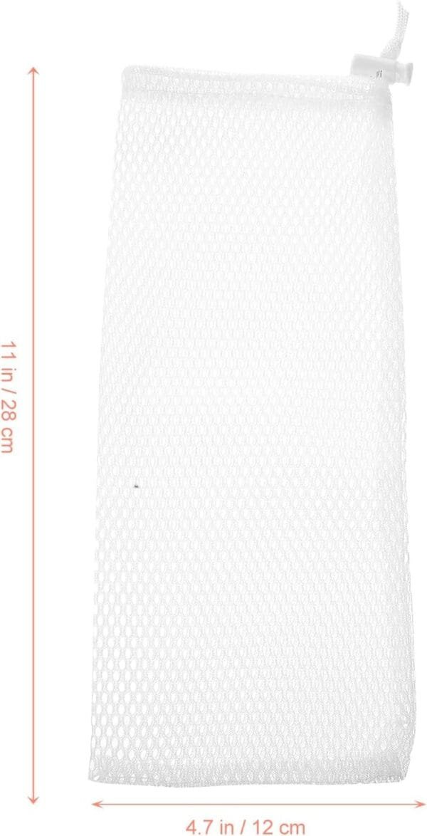 YARNOW 5 bolsas de malla para comida para pájaros, comedero colgante para pájaros, red de alimentación de malla para pájaros, bolsa de alimentación para pájaros, calcetines para comederos de pájaros, - Image 4