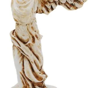 Decoración de pecera con alas de la victoria de Samotracia Decoración de pecera Escultura Estatuas Figurine Antigua Grecia Reptil Tortuga Lagarto Tanques de araña Terrario Estatua Decoración Ornamento