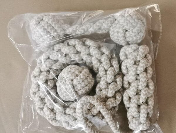 BRISKORE Cuerda de juguete para perros con nudos, juego de 4 juguetes para perros de cáñamo 100% natural, juguete para perros, juguete para perros pequeños (1) - Image 9