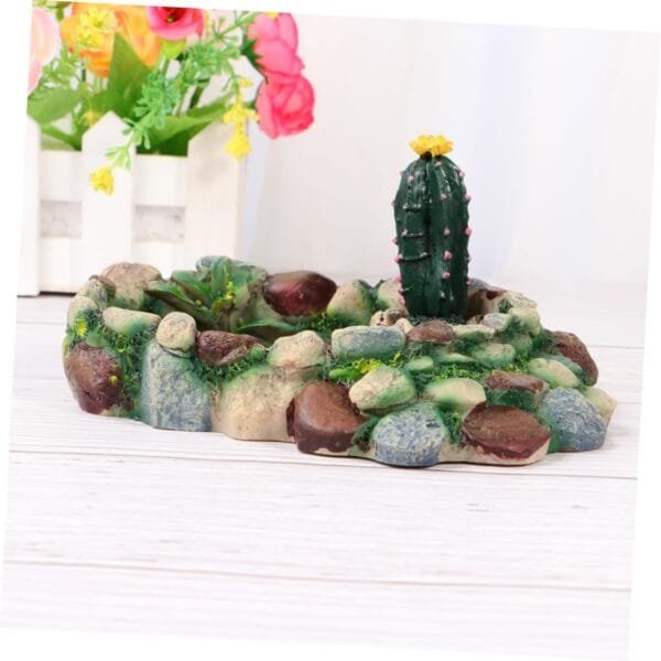 Yardwe 3 Piezas Plato para Beber Bebedero Reptiles Tortuga Tanque de Reptiles Plato de Agua de Lagarto Accesorios para Tanques Gecko Suelo de Reptil tazón de Reptil tazón de Comida - Image 4