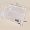 Oiakz Terrarios para reptiles, con higrómetro de temperatura, caja de cría de reptiles acrílicos de tamaño grande, tanque de jaula de terrario para pequeños reptiles insectos oficina en casa, 15.7 x - Image 3