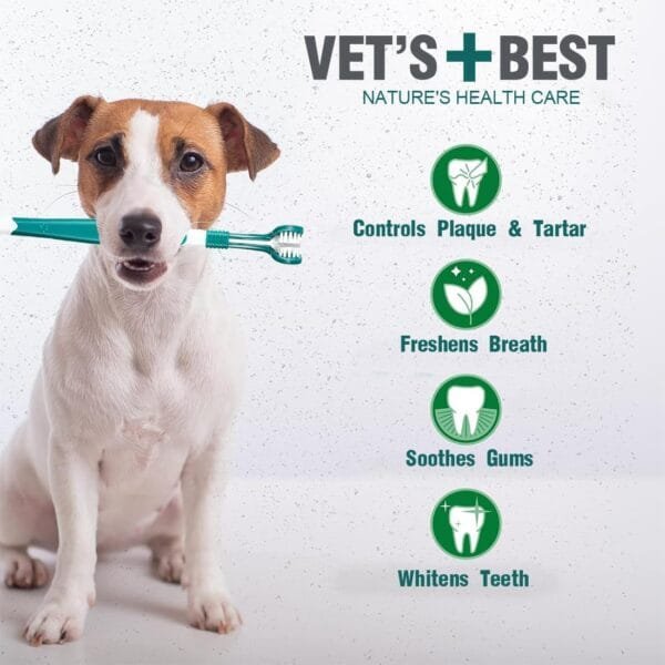 4 Piezas Cepillos de Dientes para Perros, Cepillo de Dientes de Silicona para Mascotas, Cepillo de Dientes de Mango Largo de Cabezal Múltiple, para el Cuidado Dental de Perros y Gatos Pequeños - Image 2