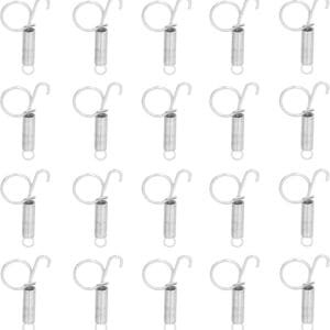 Resorte de Puerta de Jaula, 20PCS Resorte de Jaula de Conejo de Resorte Multifuncional Fácil de Instalar Accesorios de Jaula Agradable para Bloquear Jaulas de Conejos Jaulas de (Gancho de puerta de