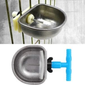 Tazón de Agua-5 uds Bebedero automático de Acero Inoxidable para Conejos, pezón, tazón de Agua Potable, Bebedero para Conejos, Accesorio de Granja(S)