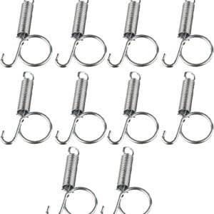 Balacoo 10 Piezas Gancho de Resorte para Puerta de Jaula Gancho de Resorte de Metal para Fijación de Accesorios de Puerta de Jaula para Mascotas