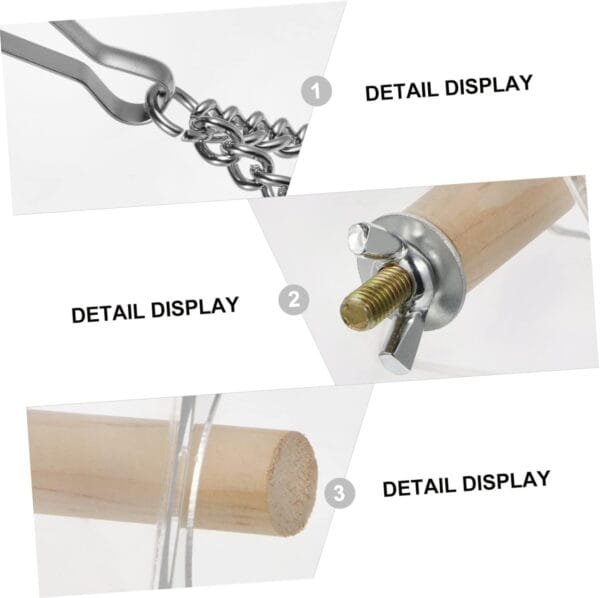 YARNOW 1 Pc comedero para pájaros contenedores para Comida comedero portátil para pájaros comedero pajaros Exterior Bird Feeder envase comederos para pájaros Jaula de Comida para pájaros - Image 5