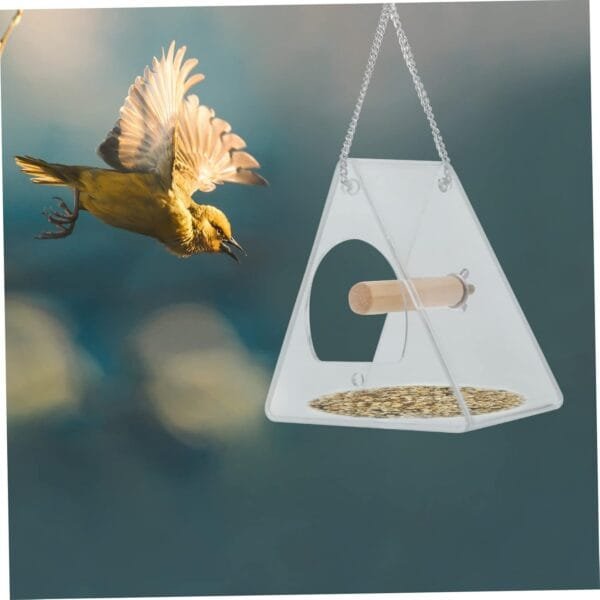 YARNOW 1 Pc comedero para pájaros contenedores para Comida comedero portátil para pájaros comedero pajaros Exterior Bird Feeder envase comederos para pájaros Jaula de Comida para pájaros - Image 4