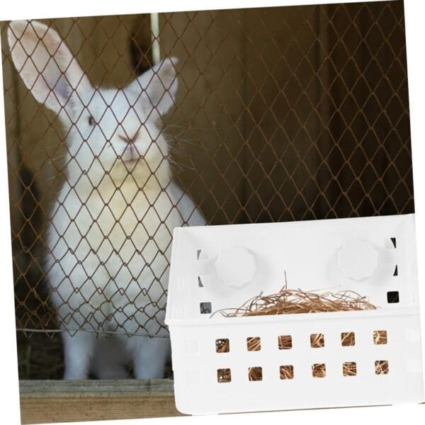 Yardwe 4 Piezas De Estante De Heno para Mascotas Suministro De Conejos Suministros para Hámster Alimentador De Conejos Reutilizable Estante De Accesorio para Conejos - Image 3