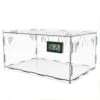Oiakz Terrarios para reptiles, con higrómetro de temperatura, caja de cría de reptiles acrílicos de tamaño grande, tanque de jaula de terrario para pequeños reptiles insectos oficina en casa, 15.7 x - Image 9