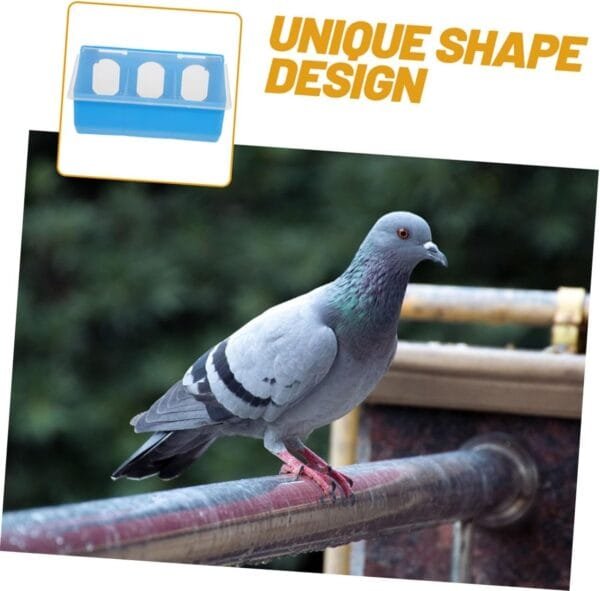 Yardwe 2 Piezas Caja para Colgar Palomas Comedero para Pollitos Plato De Comida para Pájaros Comedero para Patos Dispensador De Alimentos para Mascotas Bebedor De Palomas Blue Páginas - Image 4