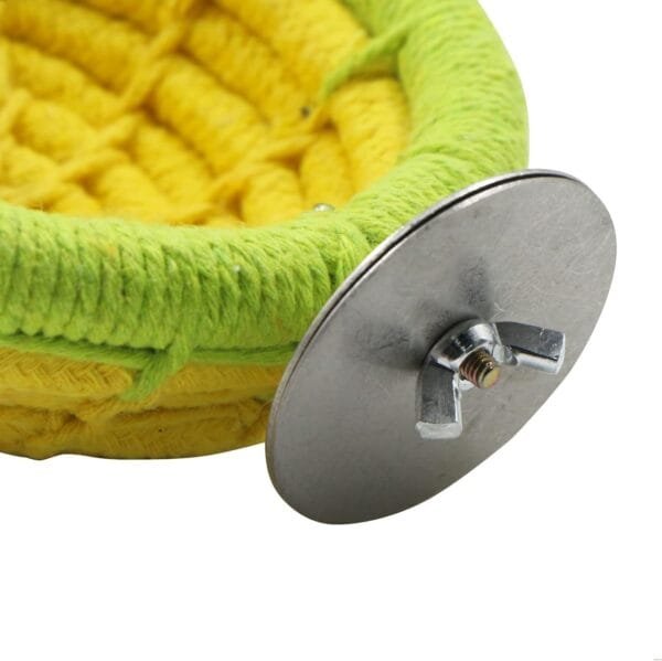 Nidos Para PáJaros Nido Periquitos - Cuerda AlgodóN Hecha A Mano CríA Loros Jaulas Juguete CacatúA Tejida Accesorios Periquito PinzóN Canario Y Pajarita PequeñA Jaula De Loro, Amarillo 1 Pieza - Image 7