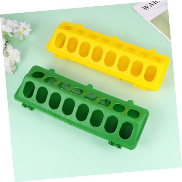 YARNOW 4 Piezas Ranura De Alimentación De Palomas Bebedero para Pájaros Plato De Comida para Pájaros Comedero para Aves De Corral Bebedero para Pollos Alimento Equipo De Paloma Huevo Bebé - Image 2