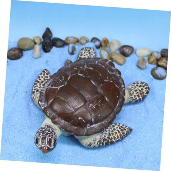 Yardwe Adornos De Tortuga Modelo De Tortuga Marina Modelo Decorativo De Tortuga Marina Manualidades para Niños Juguetes En Miniatura Juguete para Niños Decoración Animal Resina Artesanía - Image 5