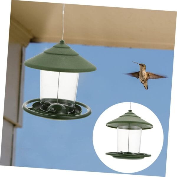 BESPORTBLE Comedero para Jaula De Pájaros Comedero para Pájaros Colgante Caja De Comida para Pájaros De Plástico para Exteriores 1 Unidad Squirrel Feeder - Image 7