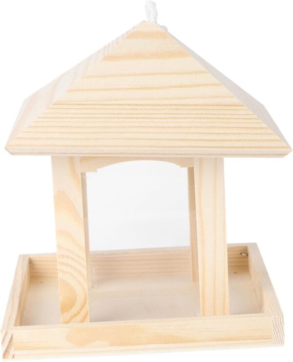 Yardwe 2 Piezas comedero para pájaros de Madera alimento comedero para Ardillas comedero pajaros comederos para pajaros envase comederos para pájaros Soporte para Comida de pájaros Animal