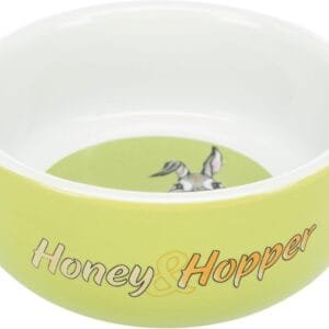 TRIXIE Comedero Cerámica Honey & Hopper para Pequeños Mamíferos