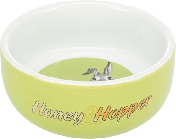 TRIXIE Comedero Cerámica Honey & Hopper para Pequeños Mamíferos
