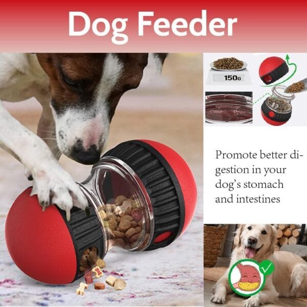 HEVIBK Juguete para Perros para Promover la Inteligencia, alimentador Lento para Perros para Mejorar la digestión, Juguete Divertido para Perros para la Salida de Alimentos - Image 3
