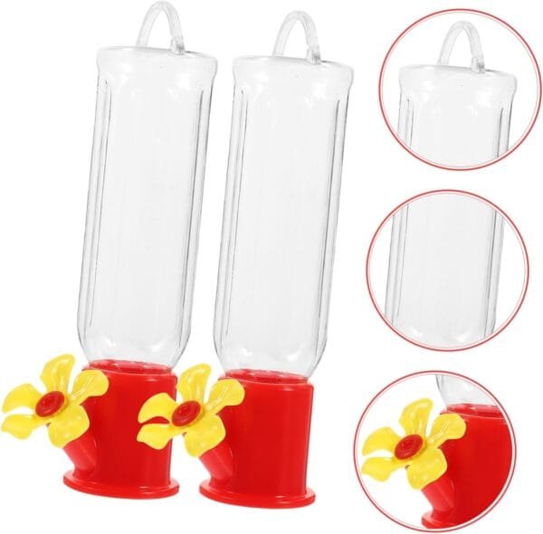 BESPORTBLE 4 Piezas Alimentador De Pinzones Contenedor De Comida para Pájaros Comedero para Pájaros Comederos para Pájaros Colgantes para Exteriores El Plastico Decorar Estanco - Image 8
