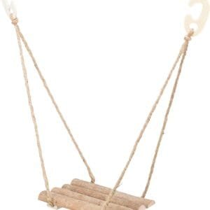TRIXIE Pájaro Jaula Accesorios BOMBRE, Madera DE Piedro, 19.5 × 19.5 × 27 cm- 51697