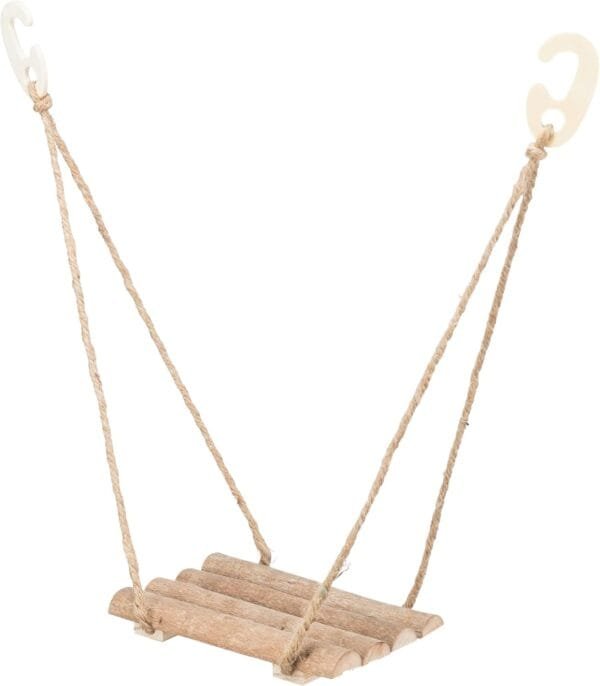 TRIXIE Pájaro Jaula Accesorios BOMBRE, Madera DE Piedro, 19.5 × 19.5 × 27 cm- 51697