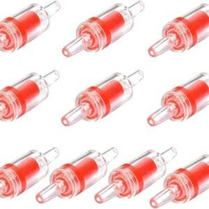 YANGWEN 10 Piezas Válvulas de Retención de Plástico, Aire de Acuario Válvula de Retención de para Peceras o Pequeños Sistemas de Aguas