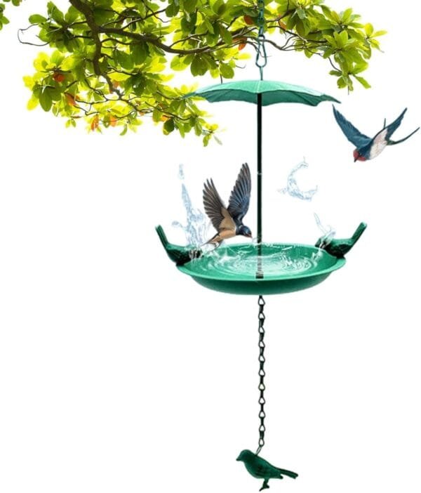 Comederos para pájaros para exteriores, comedero de colibrí, cuenco de comida para pájaros, decoración de jardín, cuenco de hierro para pájaros, comederos para pájaros silvestres, baños para pájaros - Image 9