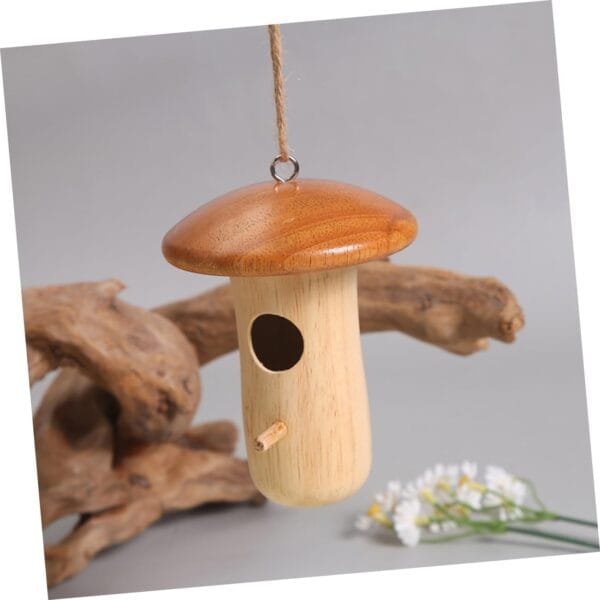 YARNOW Nido De Pájaro De Madera Comederos para Pájaros Colgantes Alimentador De Comida para Pájaros Colgante Comedero para Pájaros Creativo Comedero para Pájaros Duradero - Image 5