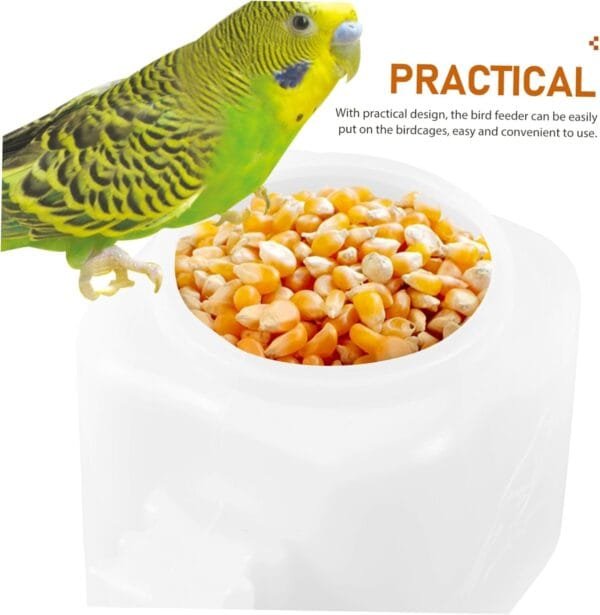 YARNOW 4 Piezas comedero pajaros Bird Feeder Jaula de pájaros bañera Colgante de pájaro comederos para pájaros contenedor de Comida para pájaros Bird Waterer Exterior envase Reutilizable - Image 9