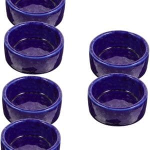 BESPORTBLE 6 Piezas tazón de cerámica de hámster tazón de Fuente de alimentación del hogar Plato de Comida de Chinchilla Comedero para Conejos y Hamsters cobayas Accesorios comedero Lavable