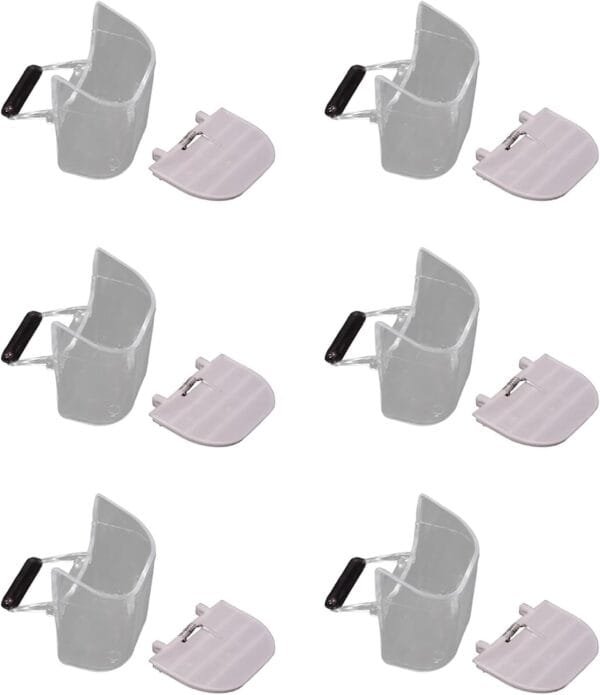Hrtyvhin Comedero para loros, taza, dispensador de comida para pájaros, antiderrames, contenedor de comida para pájaros, accesorios para jaula de pájaros, 6 unidades - Image 7