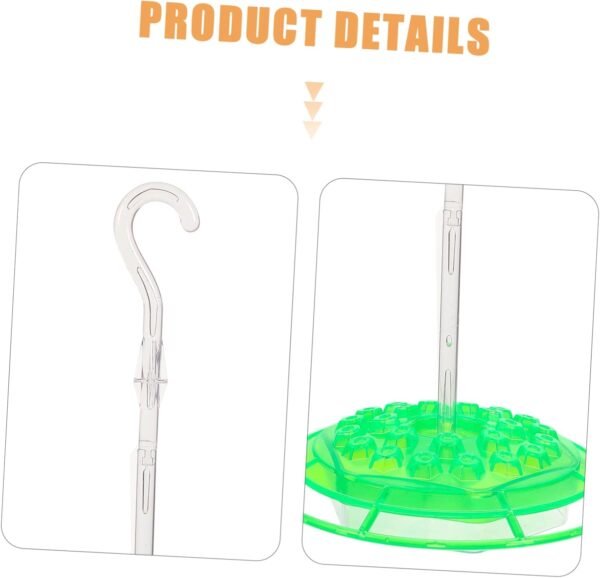 YARNOW 3 Piezas Comedero Colgante para Pájaros Tazón De Comida para Pájaros Comedero para Colibríes Comedero De Agua para Pájaros Comedero para Pájaros El Plastico El Pájaro Dispensador - Image 6