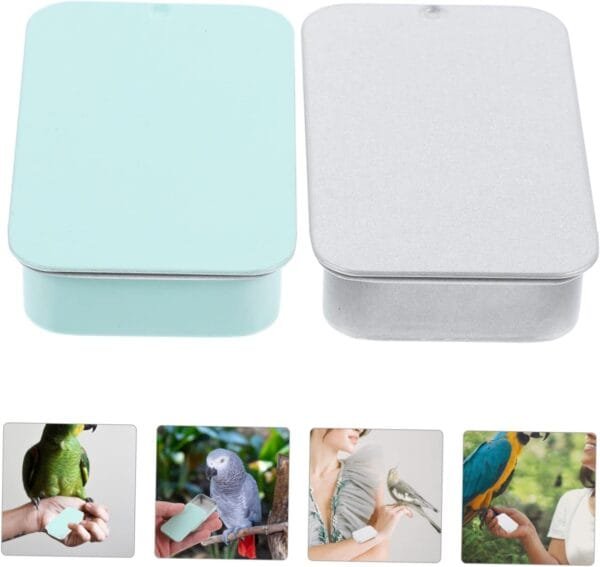Yardwe 2 Piezas comedero para Loros comedero para pájaros comederos para pájaros de árboles comedero pajaros Bird Feeder Juguete Caja de Comida de Metal contenedor de Comida para pájaros - Image 5