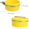 Yardwe Tazón De Comida para Loros Comedero para Periquitos Comederos para Jaulas De Pájaros Platos para Pájaros para Jaula Tazón De Alimentación para Pájaros Tazones De Comida para - Image 2
