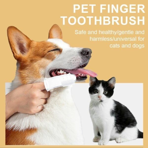 BIRLOZA 6 cepillos de dientes para perros cepillo de dientes de silicona suave para mascotas cepillos de dientes de dedos cuidado dental de gato higiene bucal para mascotas kit de limpieza - Image 6