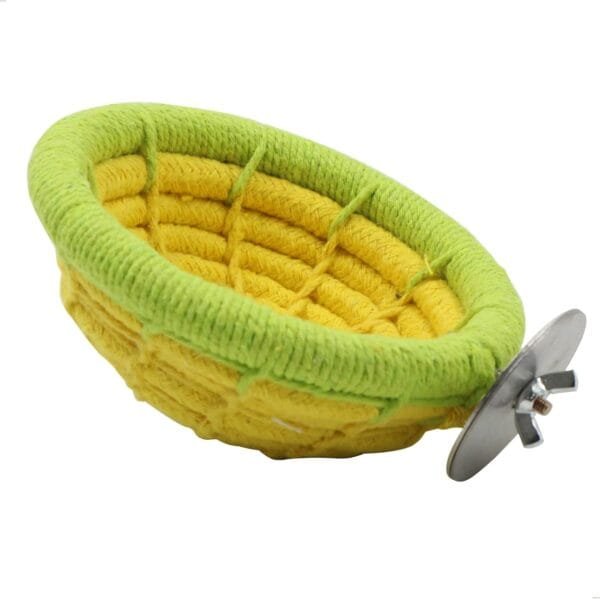 Nidos Para PáJaros Nido Periquitos - Cuerda AlgodóN Hecha A Mano CríA Loros Jaulas Juguete CacatúA Tejida Accesorios Periquito PinzóN Canario Y Pajarita PequeñA Jaula De Loro, Amarillo 1 Pieza - Image 3