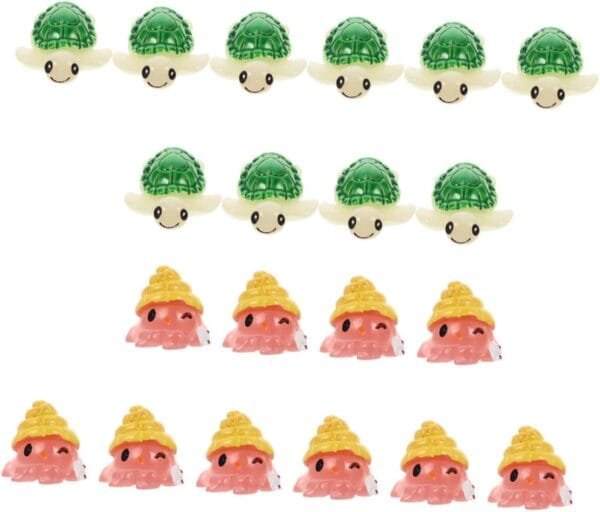 Yardwe 60 Piezas Mini Modelo De Tortuga Figura De Tortuga De Resina Figuras De Animales Pequeños Mini Figura Tortuga De Juguete Tortuga En Miniatura Figuras Pequeñas Figuras De Delfines - Image 2