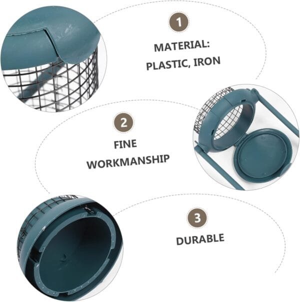 YARNOW 3 Piezas Comedero para Pájaros Al Aire Contenedor De Comida para Pájaros Comedero para Pinzones Bandeja De Pájaros Pájaro Colgante Cacahuetes El Plastico Girasol El Pájaro - Image 8