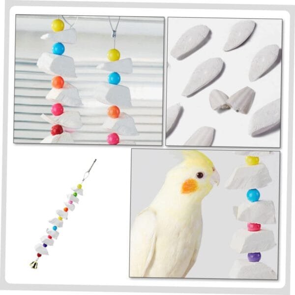 YARNOW 4 Piezas Juguete para Masticar Cuerda De Pájaro para Caracoles Golosinas para Pájaros Golosinas De Tortuga Juguete para Mascotas Masticar Pájaro Sepia Familiar Alimento - Image 6