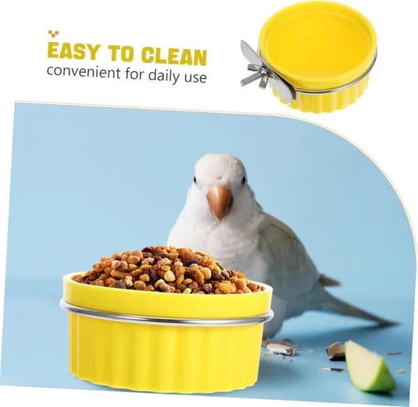 Yardwe Tazón De Comida para Loros Comedero para Periquitos Comederos para Jaulas De Pájaros Platos para Pájaros para Jaula Tazón De Alimentación para Pájaros Tazones De Comida para - Image 3