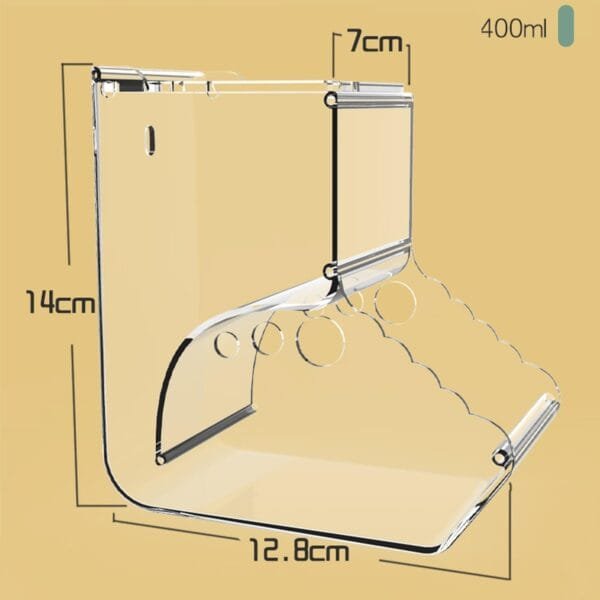 Dispensador de Alimentación para Hámster, Alimentador Automático de Hámster, Comedero Automático Hámster, Adecuada para pequeñas Mascotas como hámsteres, erizos, Ardillas, cobayas y Aves (400 ml) - Image 3