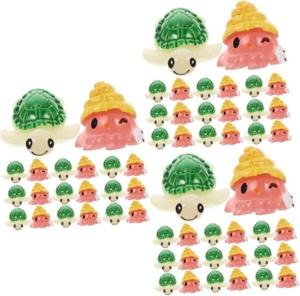 Yardwe 60 Piezas Mini Modelo De Tortuga Figura De Tortuga De Resina Figuras De Animales Pequeños Mini Figura Tortuga De Juguete Tortuga En Miniatura Figuras Pequeñas Figuras De Delfines
